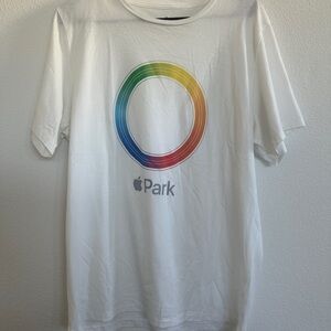 Apple Park White Cotton T-Shirt